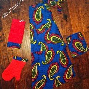 African Print Apron & Kitchen Set (Sold Out)